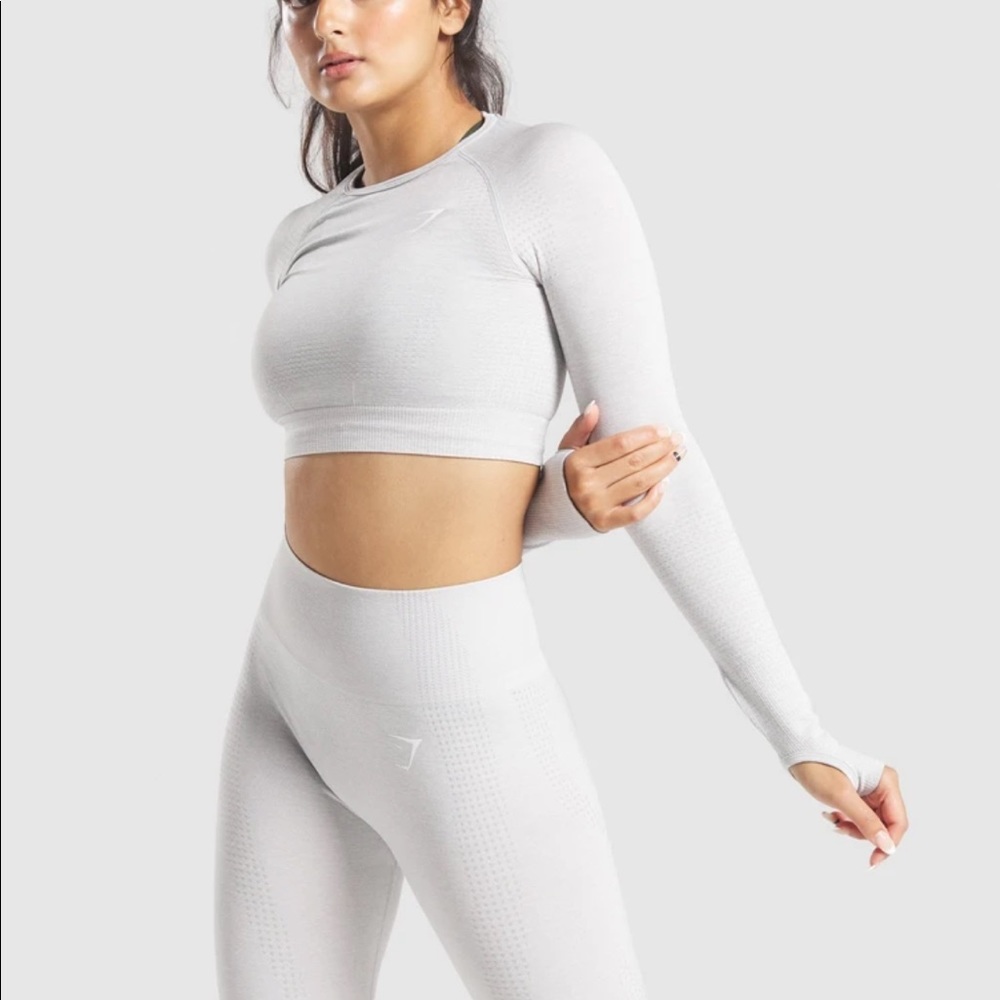 gymshark vital seamless leggings light grey marl